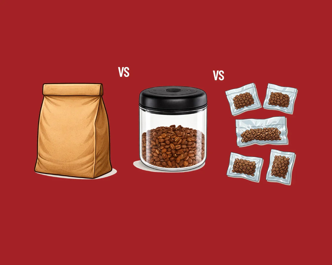 Best Way To Store Coffee Beans? Coffee Storage container vs Coffee Bean Bag vs Frozen Single Doses of Coffee Beans