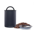 Airscape Coffee Canister Classic 7" 500g coffee bean Storage container Matte Black on White Background