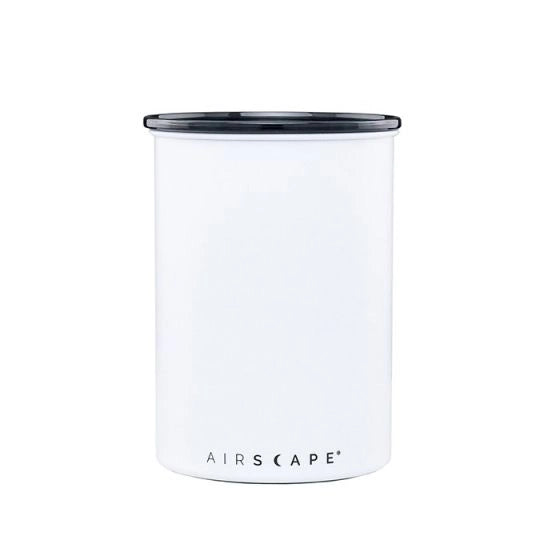 Airscape Coffee Canister Classic 7" 500g coffee bean Storage container White on White Background