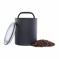 Airscape Coffee Canister Kilo 8" 1kg coffee bean Storage container Black on White Background