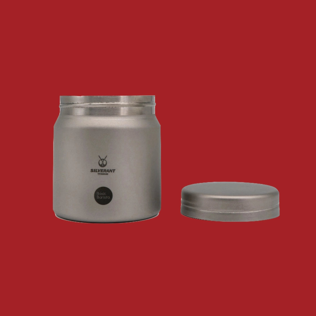 Basic Barista Titanium Ultralight Coffee Bean Container