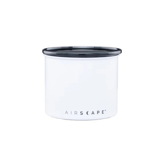Airscape Coffee Canister Classic 4" 250g coffee bean Storage container White on White Background
