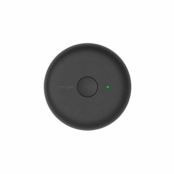 Matte Black Fellow Electric Atmos Lid on a white background