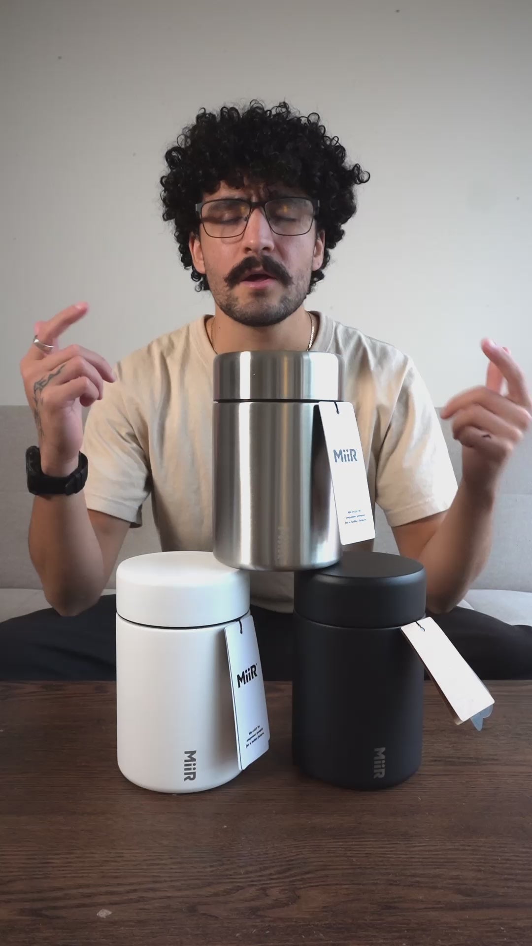 Miir Coffee Canister How To Use the insert  Basic Barista x Bean Storage Video